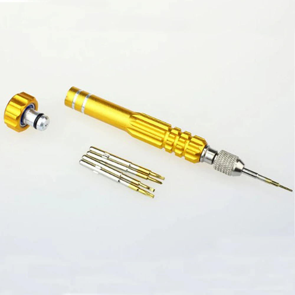 5 in1 Eyeglass Screwdriver Multifunction Hand Tools Eyeglass Screwdriver Sunglass Watch phone Repair Kit